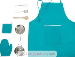 Set de cuisine avec tablier bleu - Small Foot Compagny