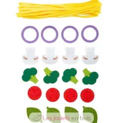 Set de jeu avec des pâtes - Bois et feutrine - Small Foot
