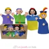 Set de 4 Marionnettes Blanche Neige - Mú