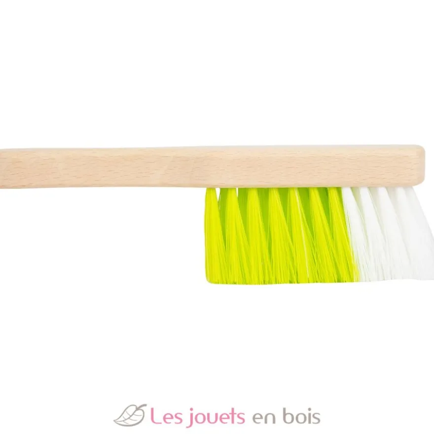 Set de nettoyage avec balai vert Small Foot Compagny
