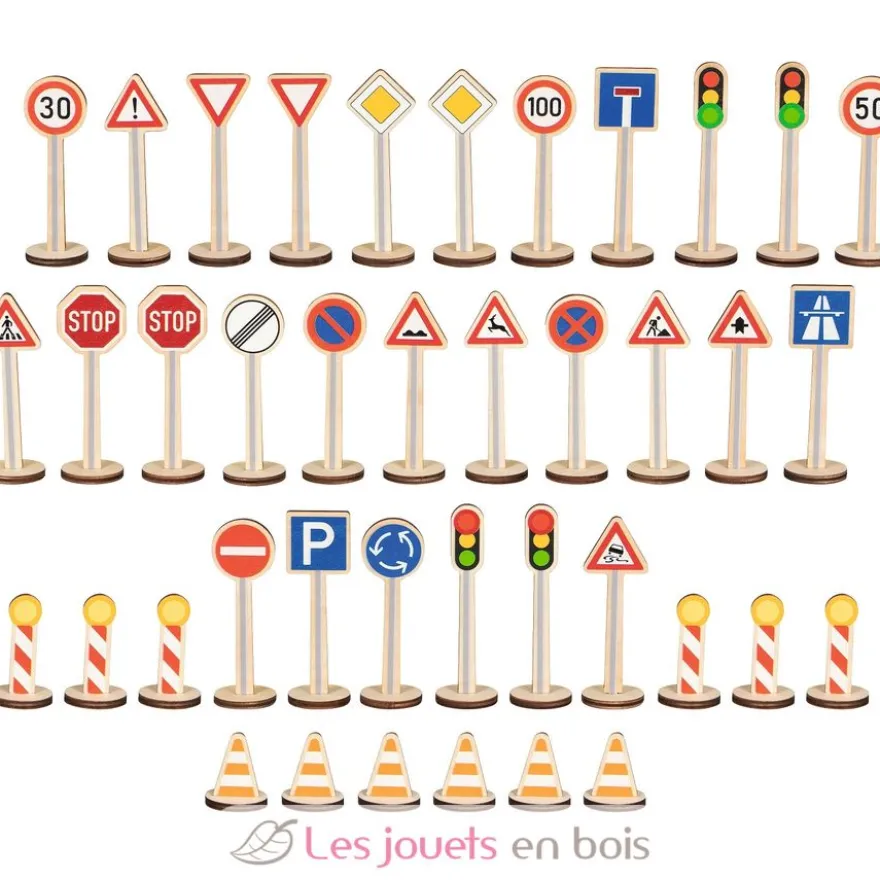 Set de 40 panneaux de signalisation - Goki