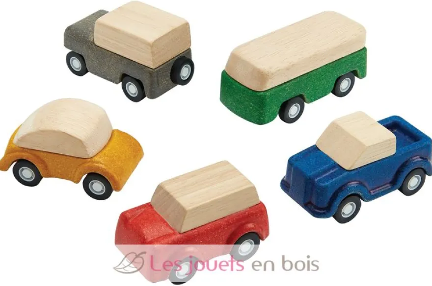 Set de 5 petits véhicules - Plan Toys