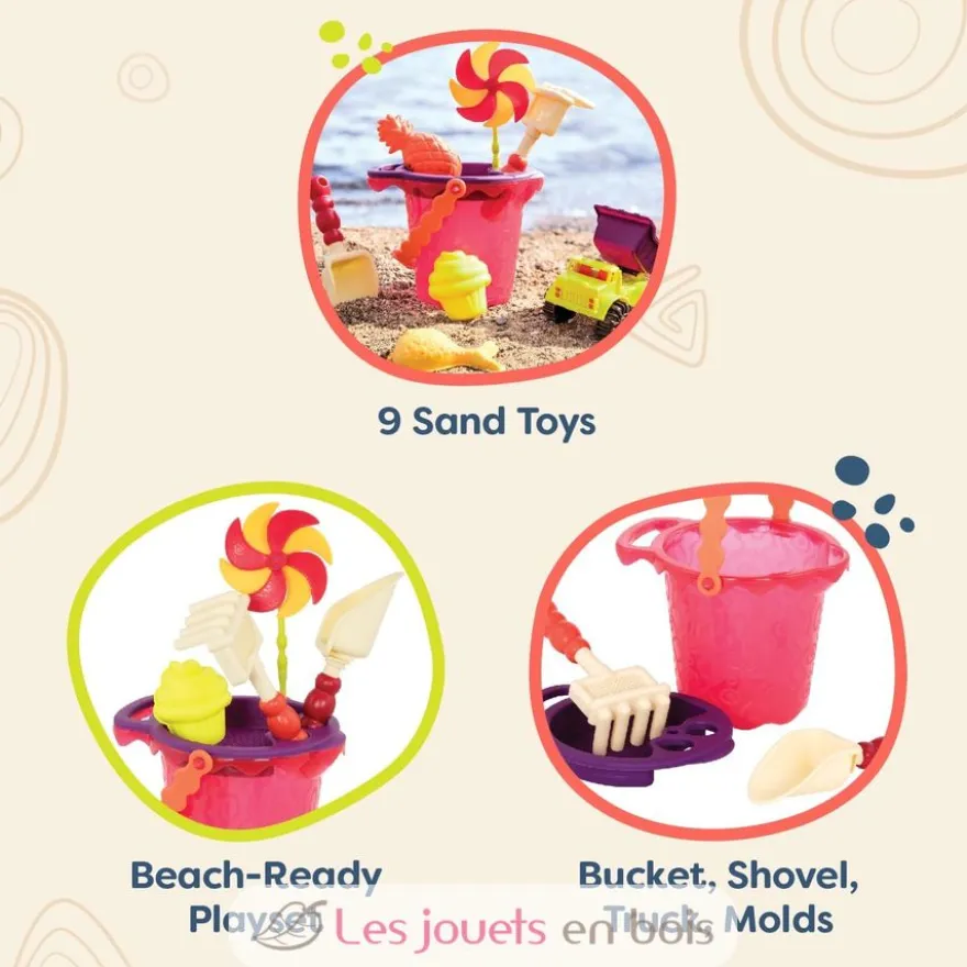 Set de plage rouge - B.Toys