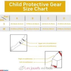 Set de protections enfant Pastel Dotty S - Kiddimoto