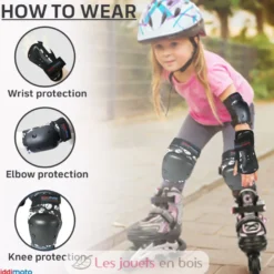 Set de protections enfant Skullz S - Kiddimoto