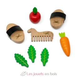 Set de soins pour chevaux en bois - ByAstrup