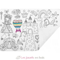 Set de table en silicone à colorier - Princesses - Ulysse
