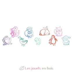 Set de tampons encreurs animaux - Goki
