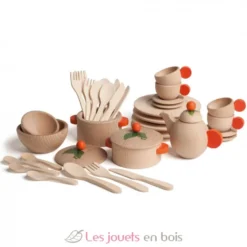 Set de vaisselle naturel 36 pcs - Erzi