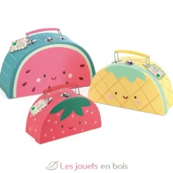 Set de 3 valisettes fruits gourmands - Vilac