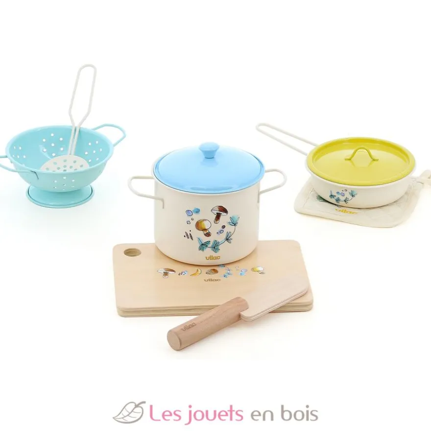 Set d'ustensiles de cuisine en bois et métal - Vilac