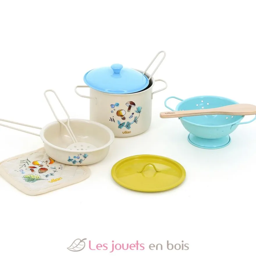 Set d'ustensiles de cuisine en bois et métal - Vilac