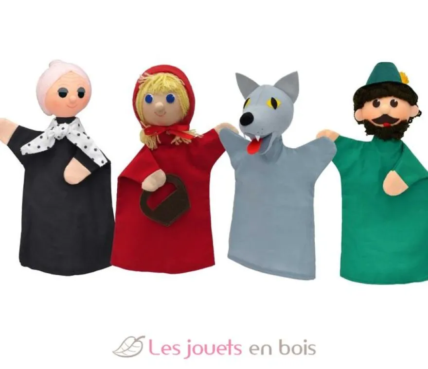Set 4 Marionnettes Chaperon Rouge - Mú