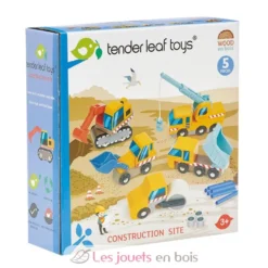 Set véhicules de chantier - Tender Leaf Toys