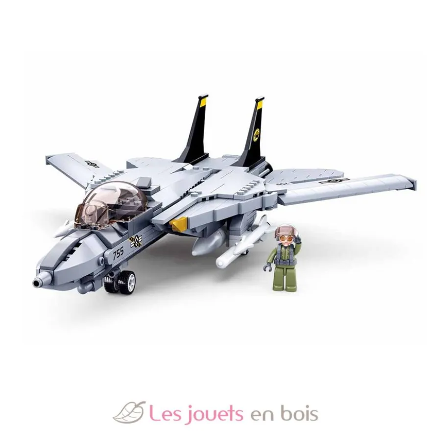 Sluban Model Bricks - Avion chasseur à réaction