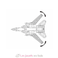 Sluban Model Bricks - Avion chasseur à réaction