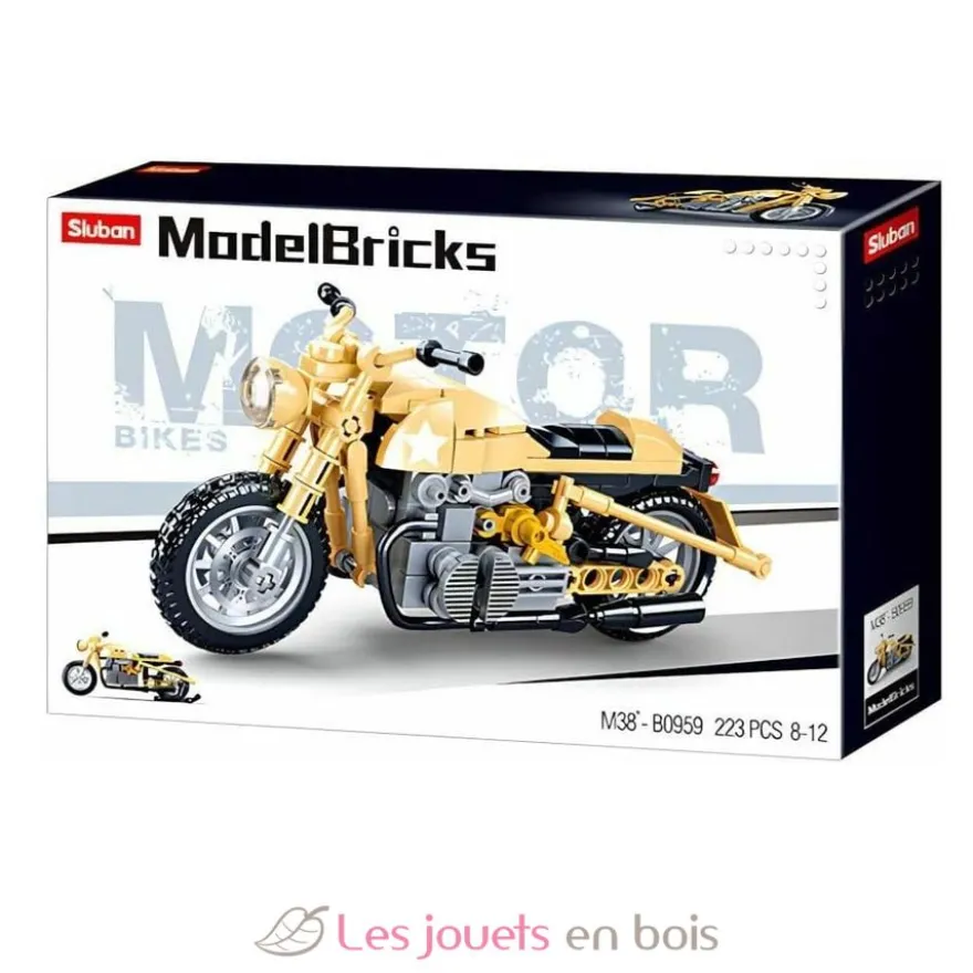 Sluban Model Bricks - Moto militaire