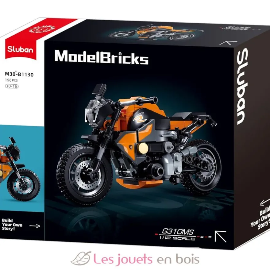 Sluban Model Bricks - Moto orange
