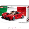 Sluban Model Bricks - Super voiture italienne rouge