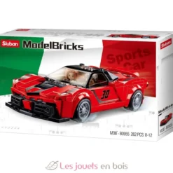 Sluban Model Bricks - Super voiture italienne rouge