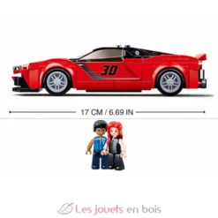 Sluban Model Bricks - Super voiture italienne rouge