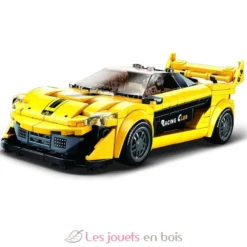 Sluban Model Bricks - Super voiture anglaise jaune