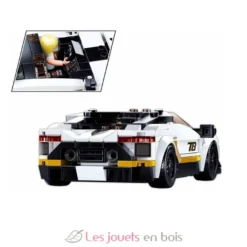Sluban Model Bricks - Super voiture italienne blanche