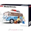 Sluban Model Bricks - Van Hippy bleu