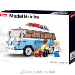 Sluban Model Bricks - Van Hippy bleu