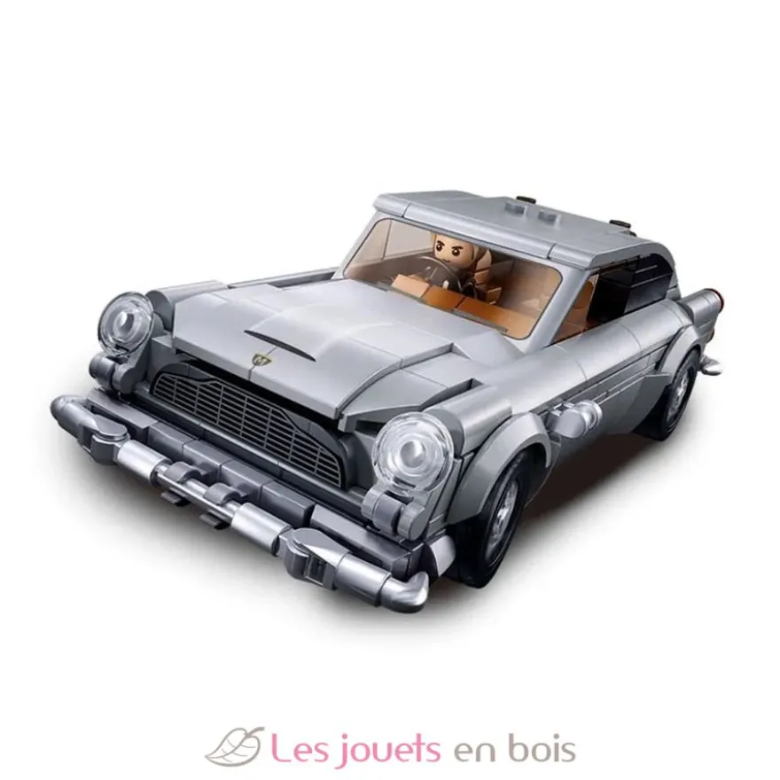 Sluban Model Bricks - Voiture agent secret grise