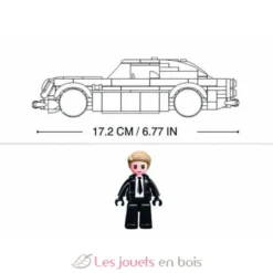 Sluban Model Bricks - Voiture agent secret grise