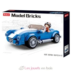Sluban Model Bricks - Voiture de sport classique bleue