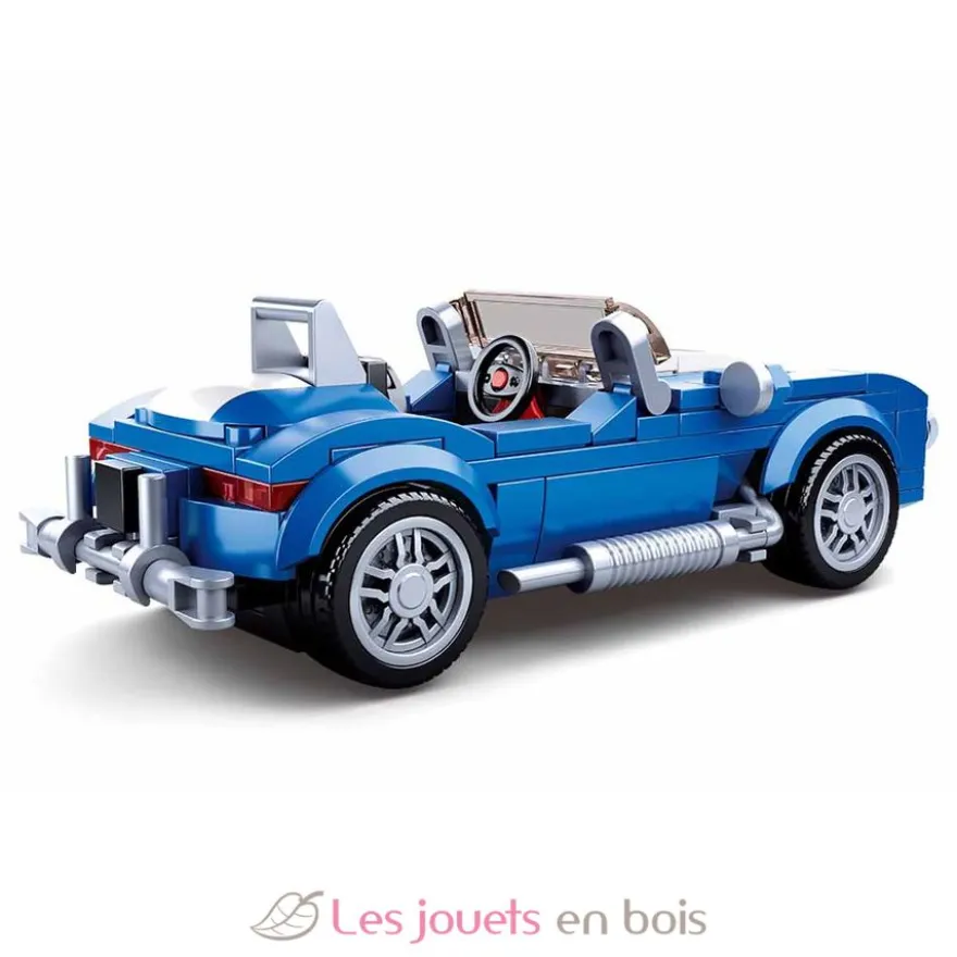 Sluban Model Bricks - Voiture de sport classique bleue