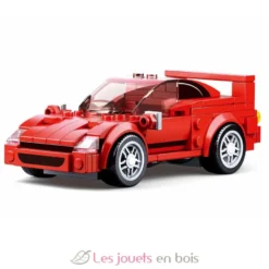 Sluban Model Bricks - Voiture de sport italienne rouge