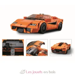 Sluban Model Bricks - Voiture de sport orange