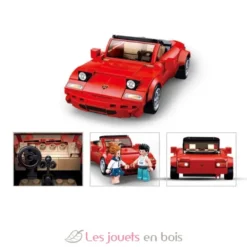 Sluban Model Bricks - Voiture de sport MX5 rouge