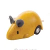 Souris à rétro-friction jaune - Plan Toys