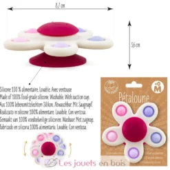 Spinner en silicone Pétaloune Pop blanche - Ulysse