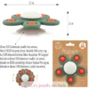 Spinner en silicone Pétaloune Pop verte - Ulysse