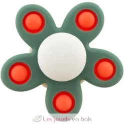 Spinner en silicone Pétaloune Pop verte - Ulysse