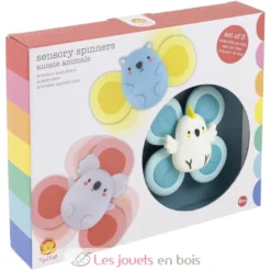 3 Spinners sensoriels animaux australiens - Tiger Tribe