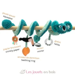 Spirale d'activités Berlingos le koala bleu vert - Les Déglingos