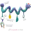 Spirale d'activités Kiprokos le zèbre violet - Les Déglingos