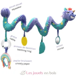 Spirale d'activités Kiprokos le zèbre violet - Les Déglingos