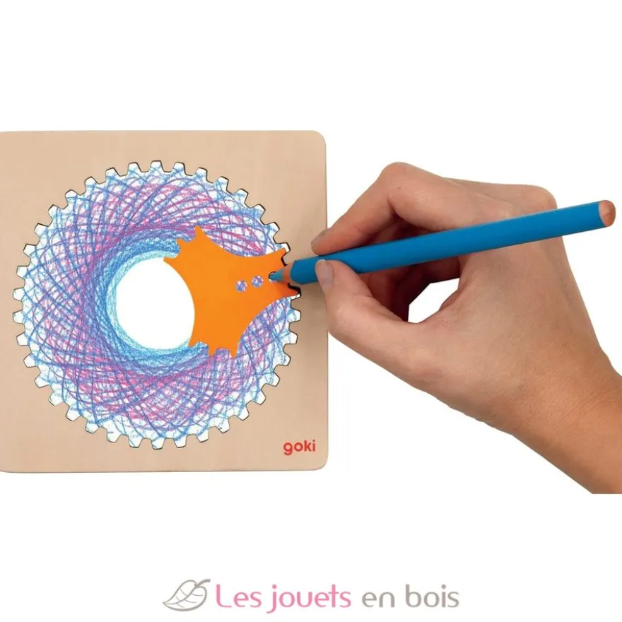 Spirographe en bois - Goki