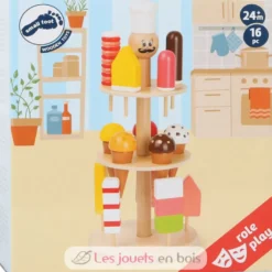 Stand de glaces Luigi Gelato multicolore Small Foot Compagny