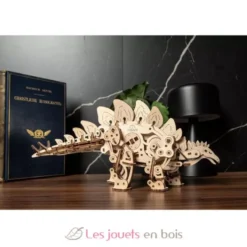 Stégosaure - Puzzle 3D mécanique en bois - Ugears