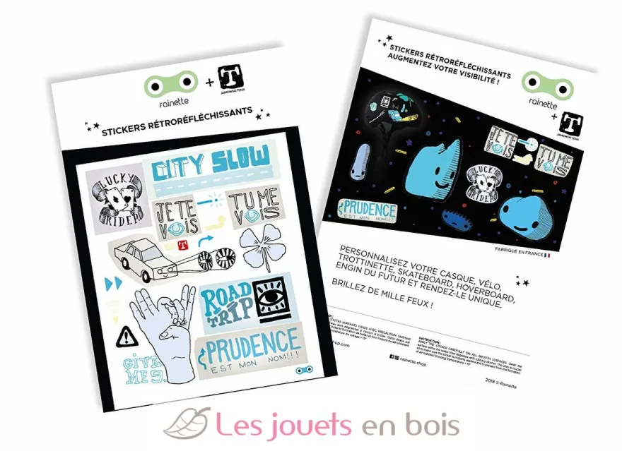 Stickers City Slow Bleu - Rainette