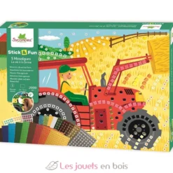 Stick'N Fun - 5 Maxi mosaïques La vie à la ferme - Dès 5 ans - Sycomore