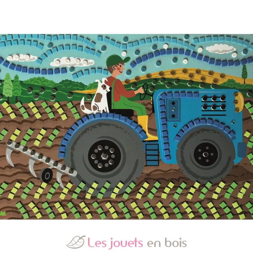 Stick'N Fun - 5 Maxi mosaïques La vie à la ferme - Dès 5 ans - Sycomore